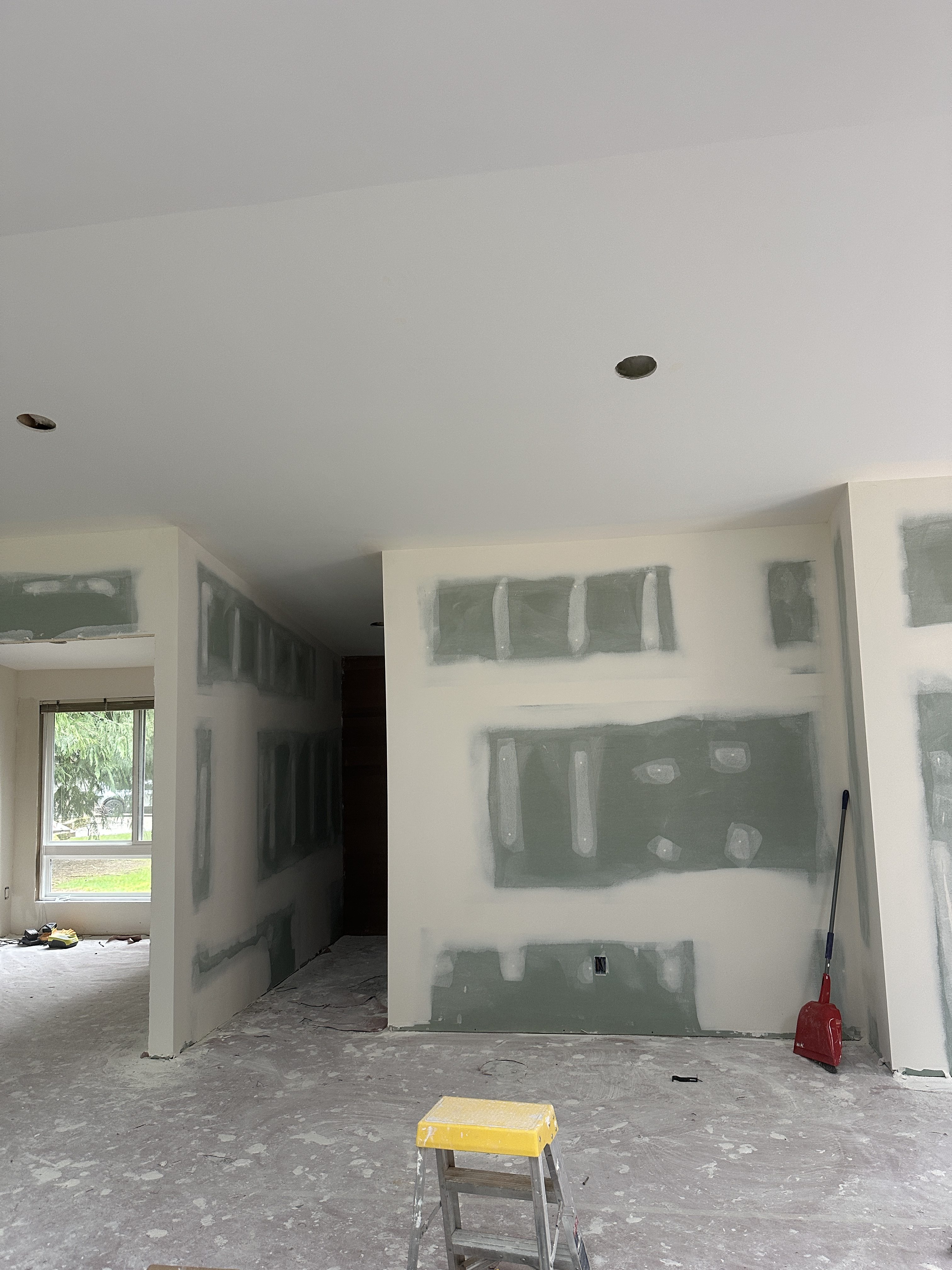 Before — New drywall installation in Bellevue WA